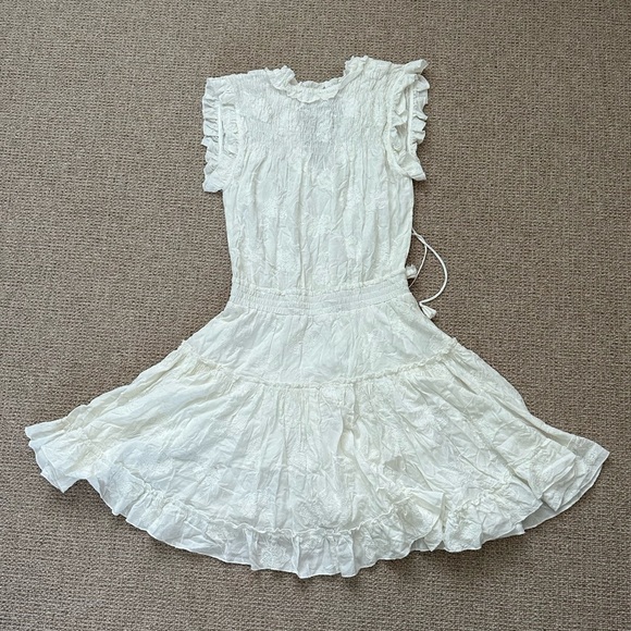 Boho white summer mini dress - Picture 6 of 11